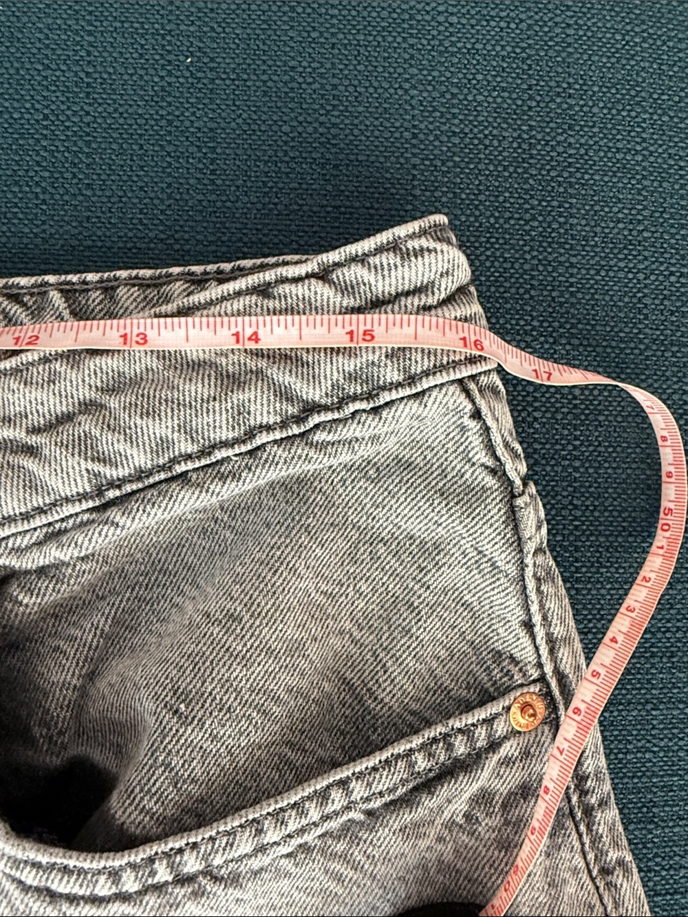 Ultra Wide Baggy Gray Wash Jeans - Picture 5 of 9